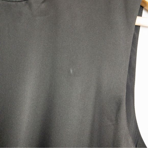 Chic Black Satin Sleeveless Dress by Frank & Oak - Picture 7 of 14